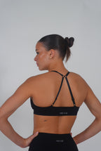 Aire sculpt sports bra - caviar