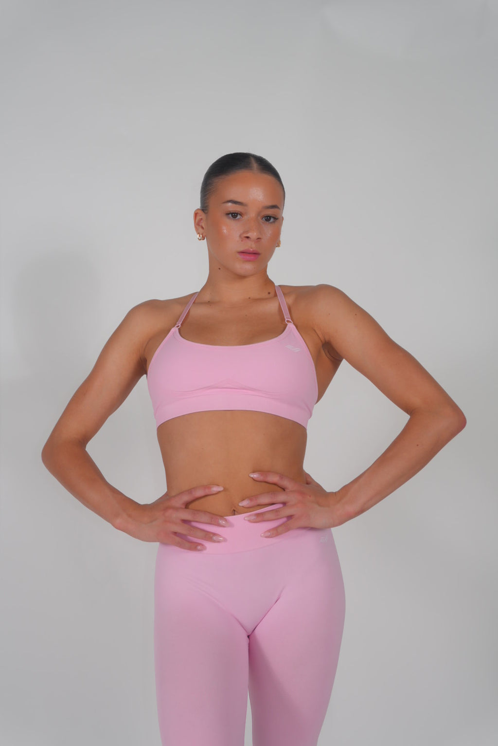 Aire sculpt sports bra - rosé