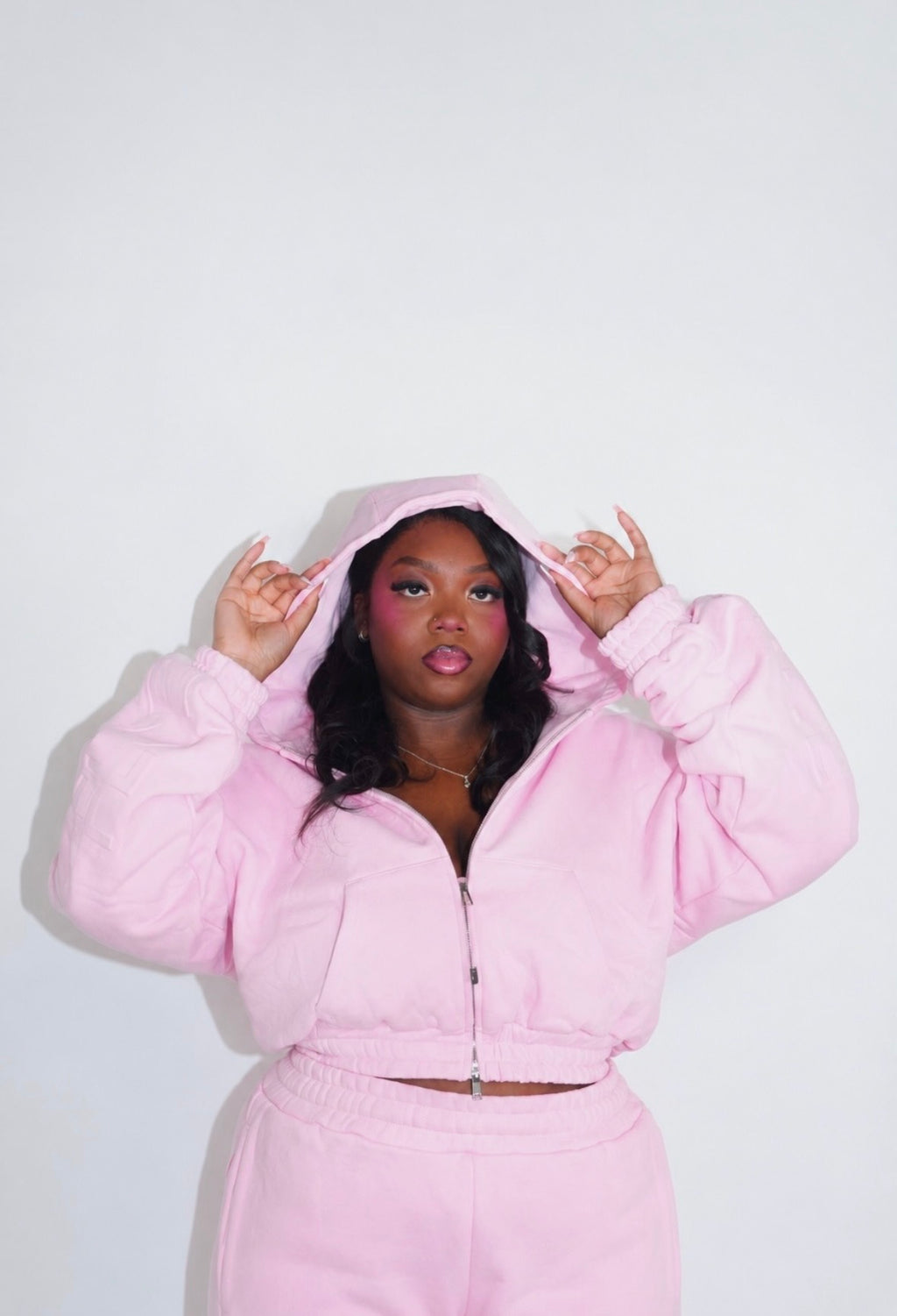 Off-Duty Cropped Hoodie
